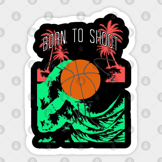 Basketball Born to shoot playbook 05 Sticker by HCreatives